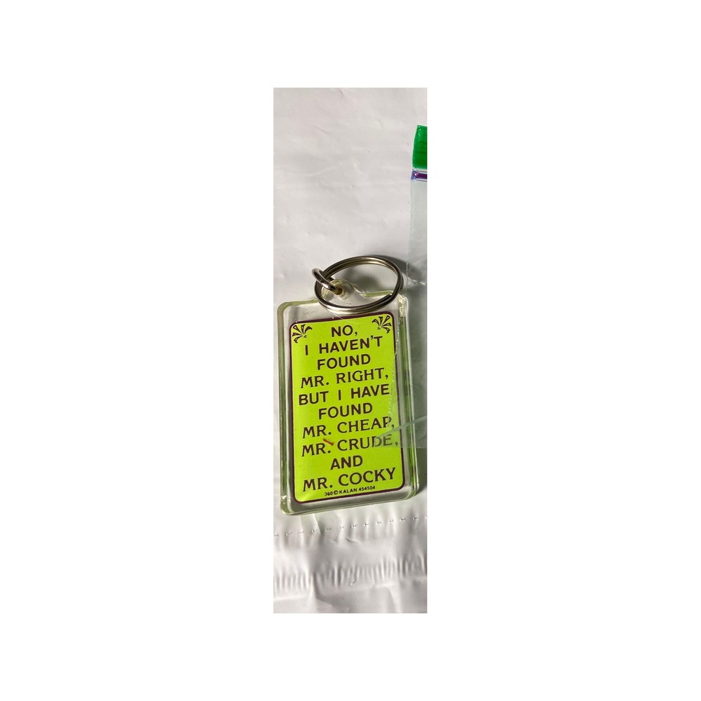Vintage‎ Mr Right Mr Cheap Mr Crude Mr Cocky Keychain Novelty Gag Gift